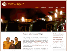 Tablet Screenshot of breezeofdelight.com